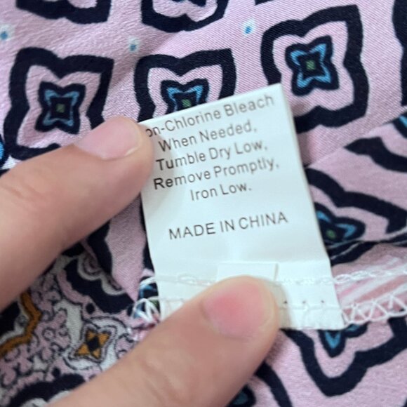 NWOT Mix Pattern Block Print Summer Dress Sz S - Picture 9 of 13